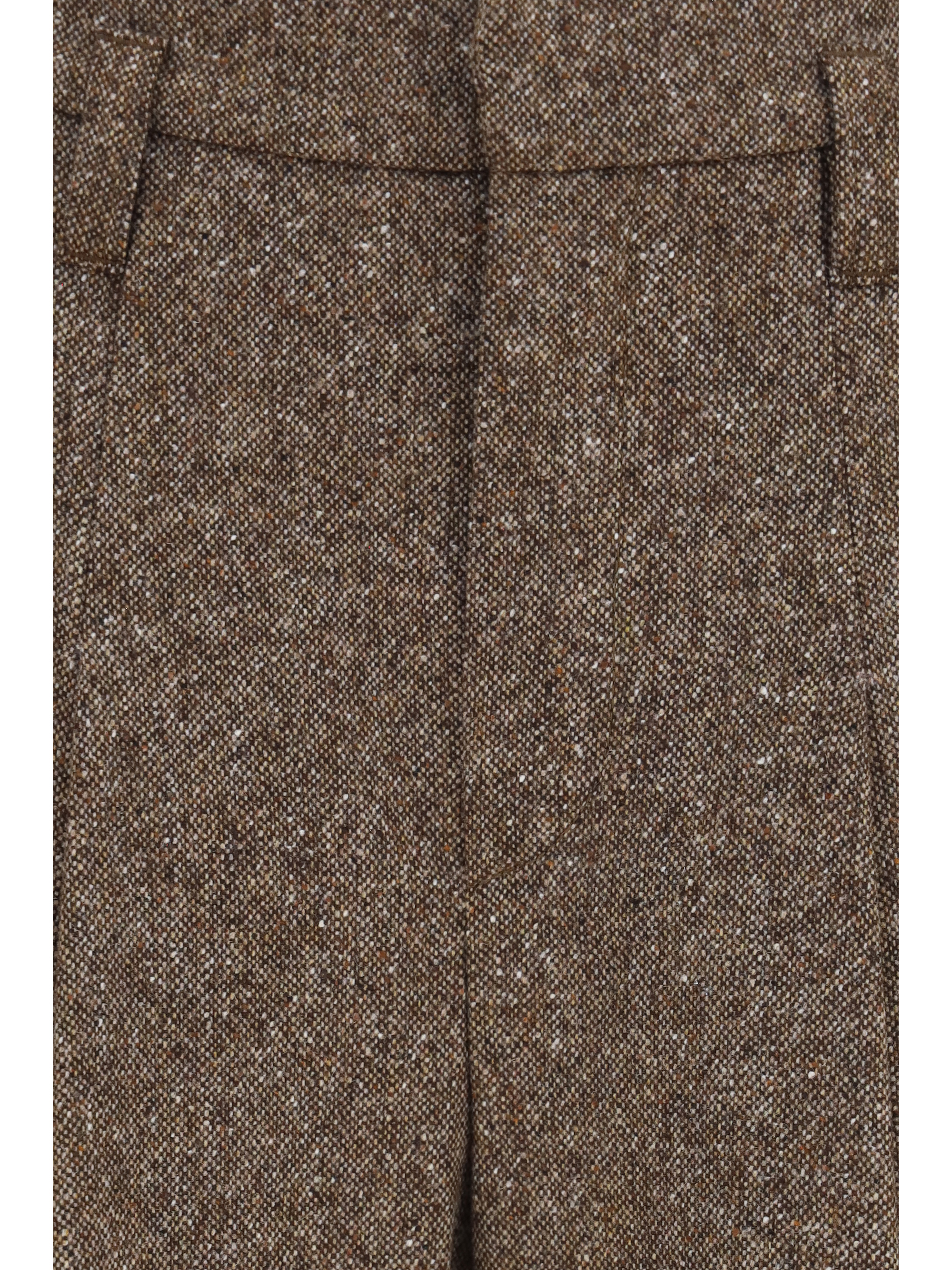 Virgin wool palazzo Pants with Monili detail