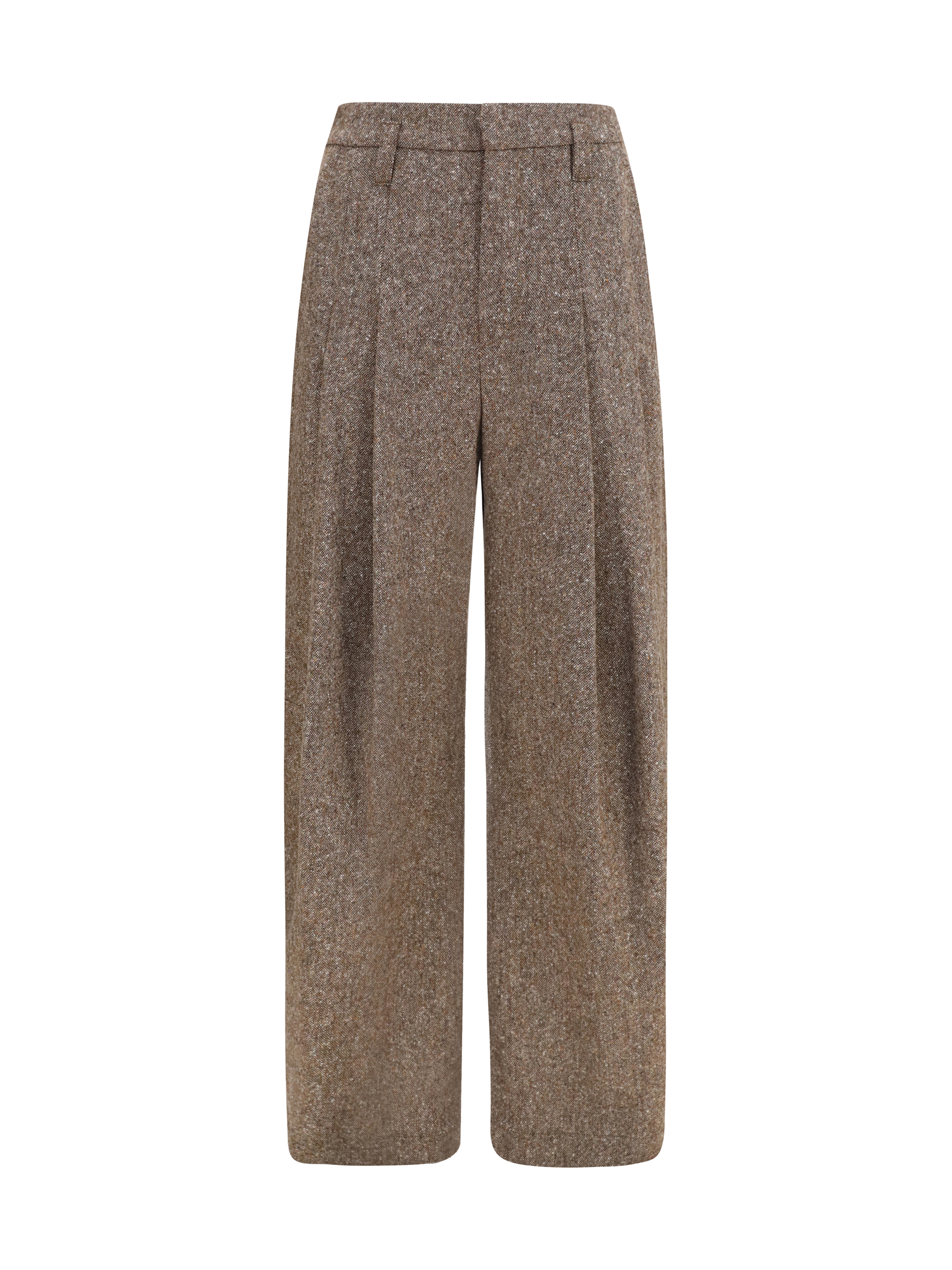 Virgin wool palazzo Pants with Monili detail