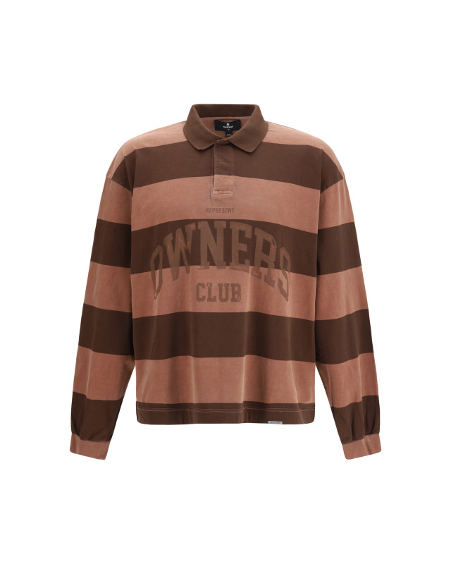 Striped Owners Club rugby Polo