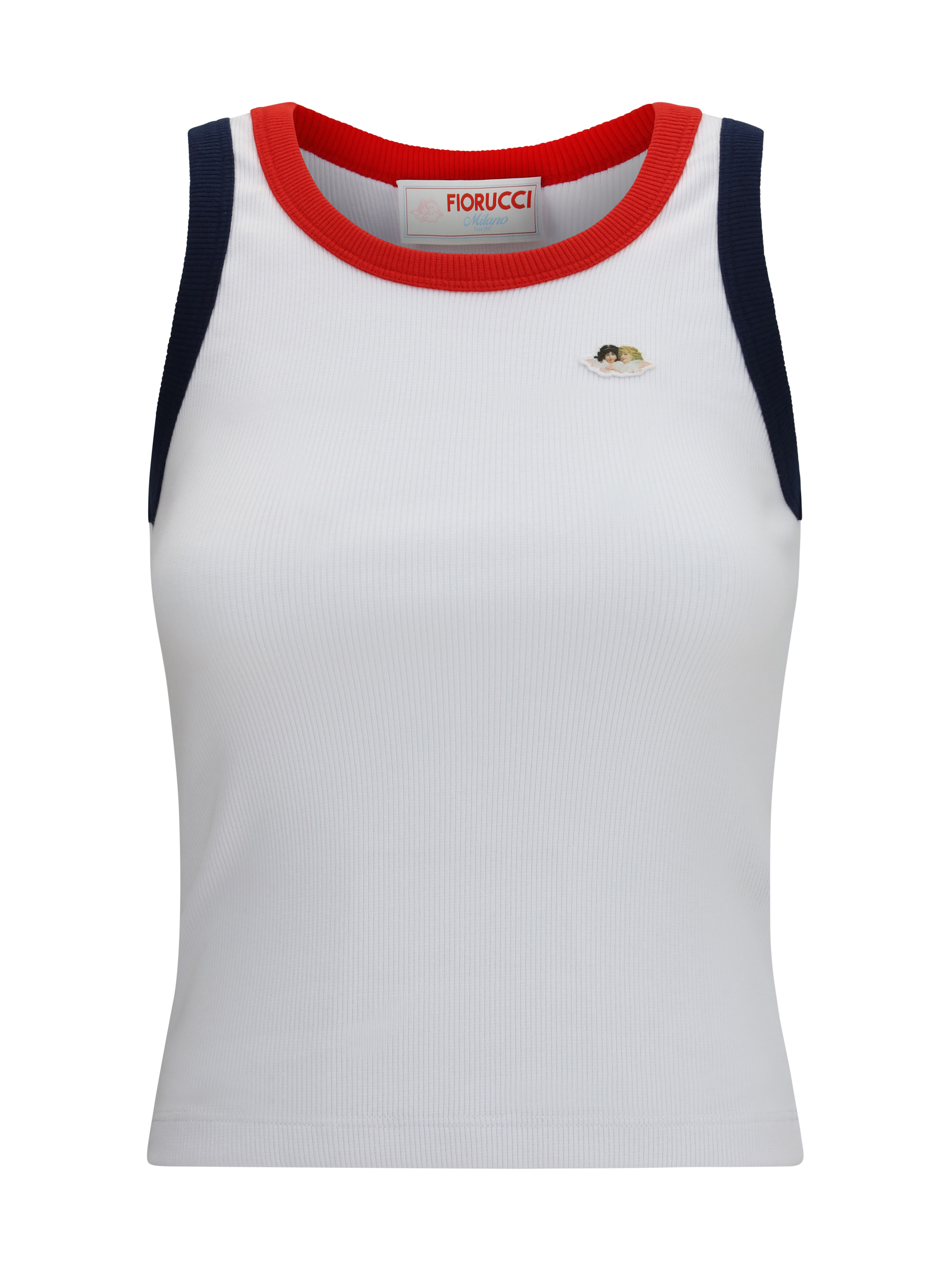 Angels patch tank Top with contrast trims