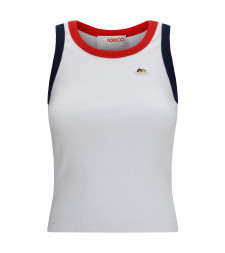 Angels patch tank Top with contrast trims