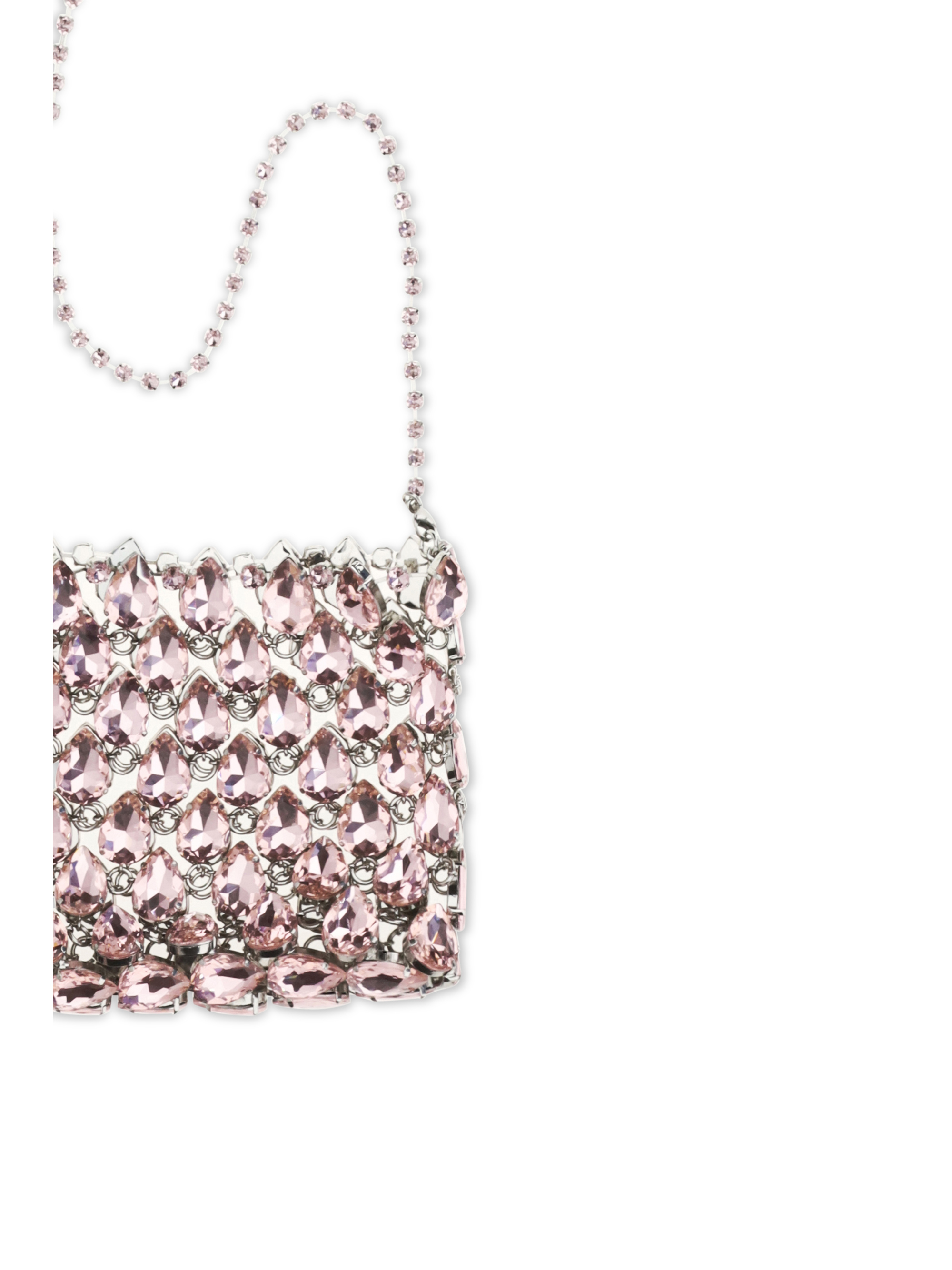 Crystal mesh Pouch