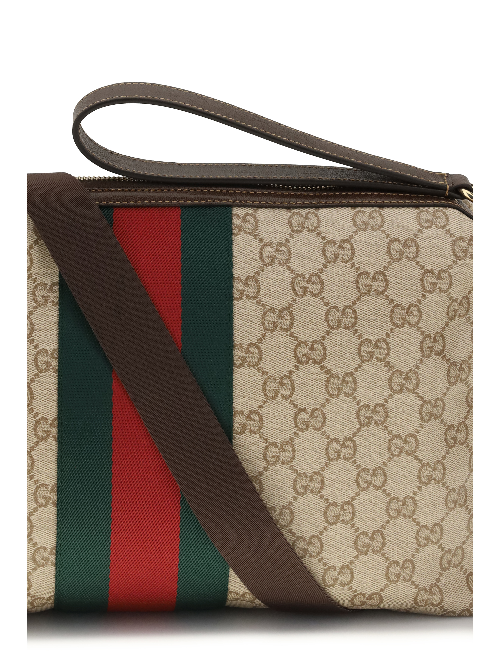 Medium GG Shoulder Bag with Web stripe