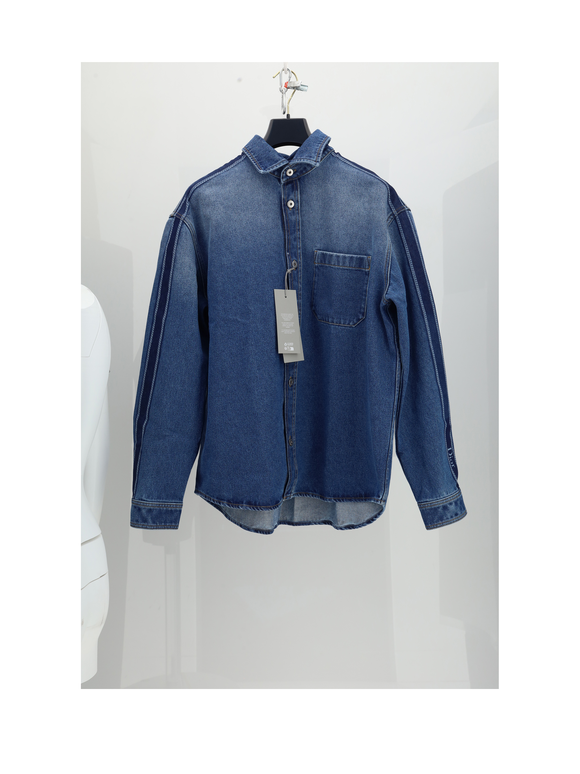 JACKET DENIM STAMPA LASER LATERALE