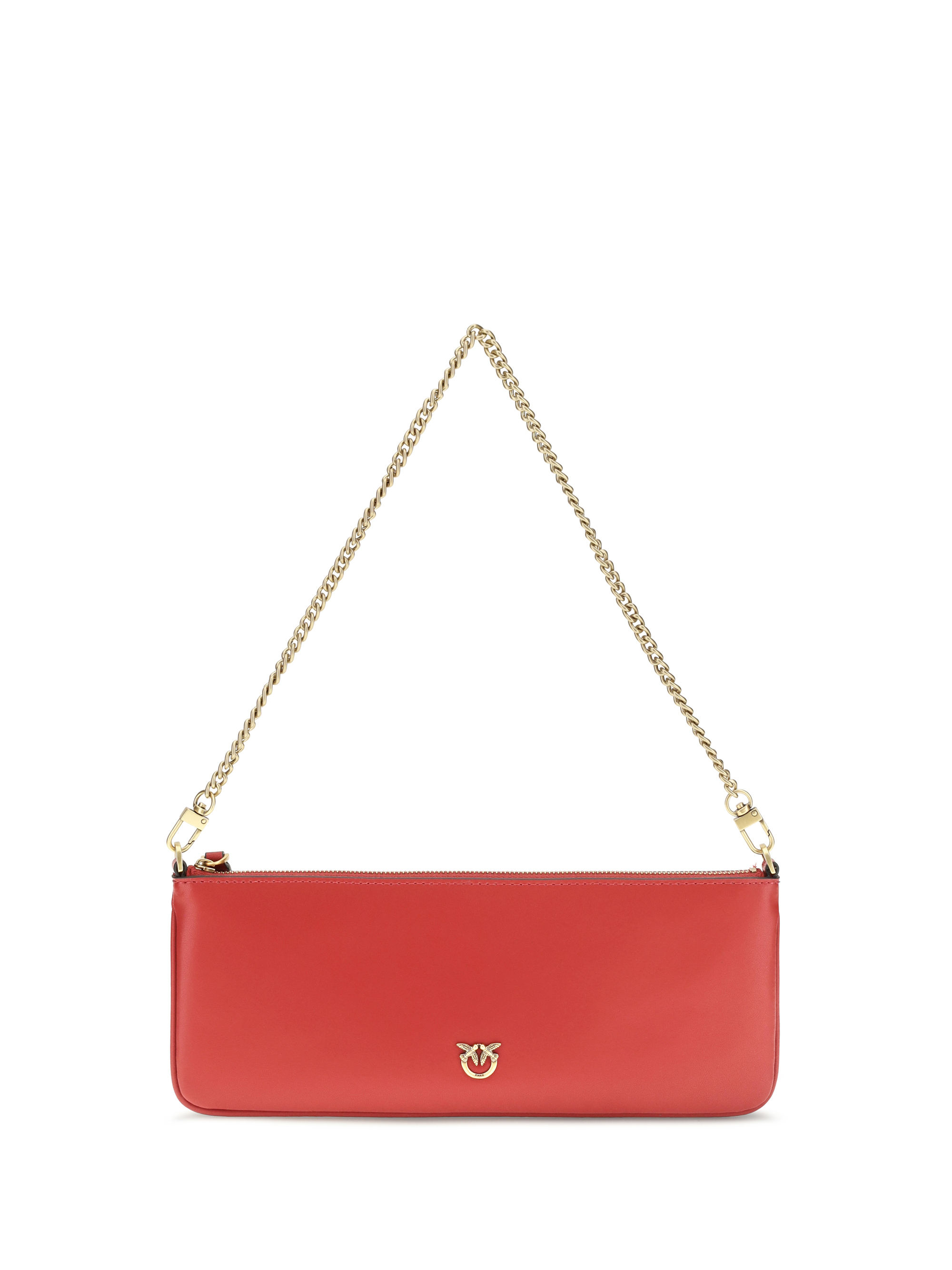 Horizontal Flat leather Shoulder Bag