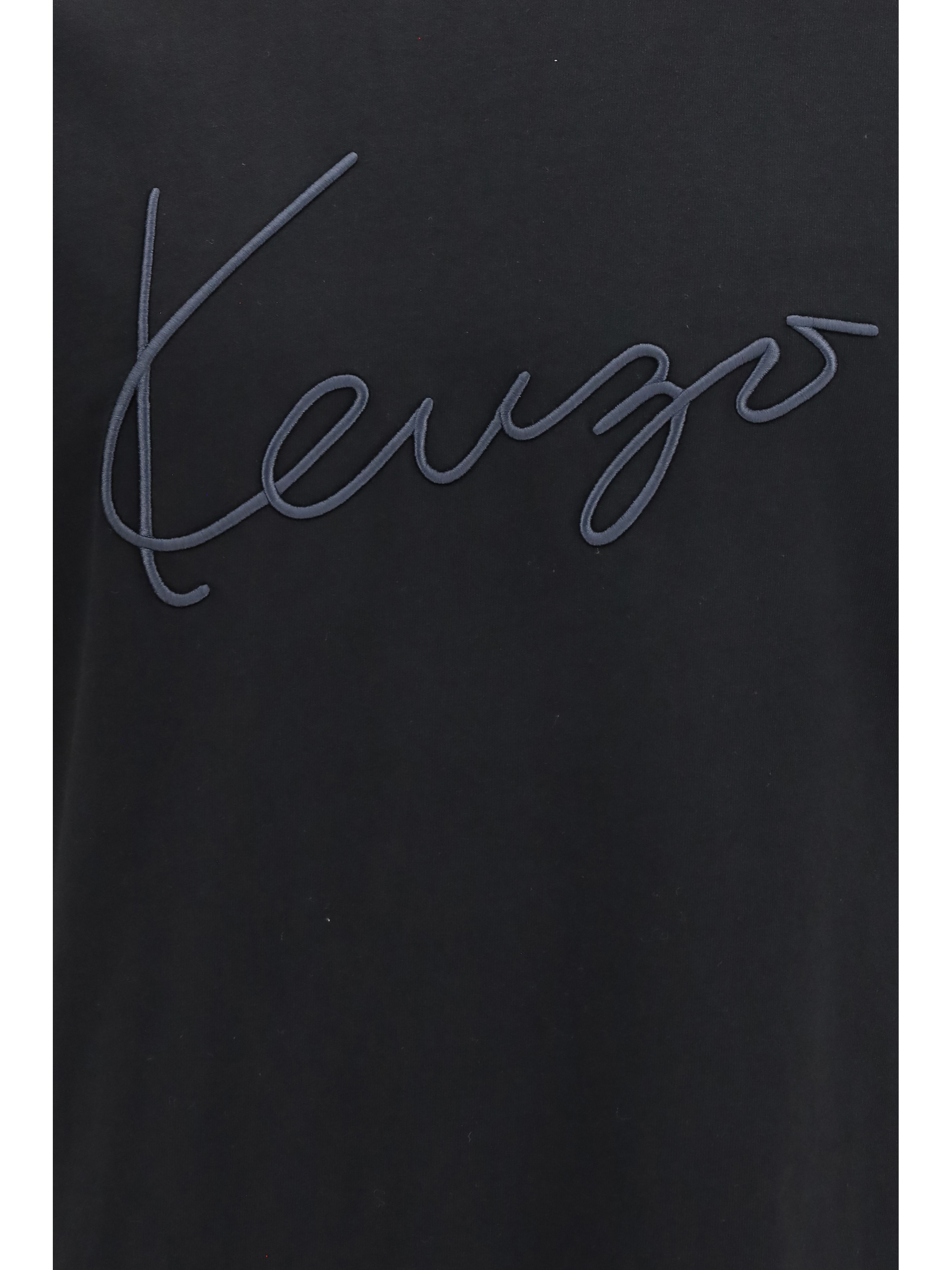 Embroidered signature cotton T-shirt