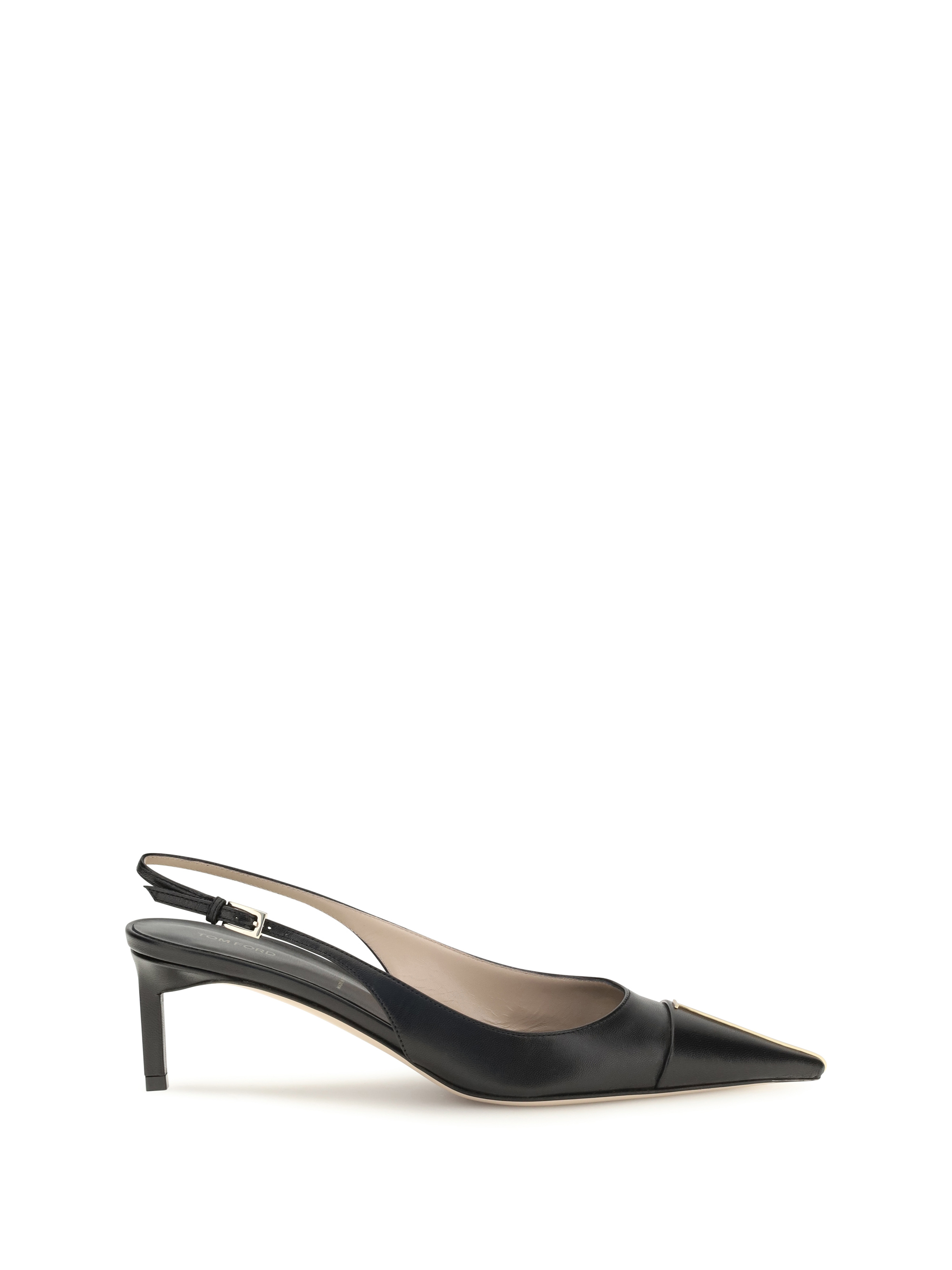 Leather Slingback Pumps