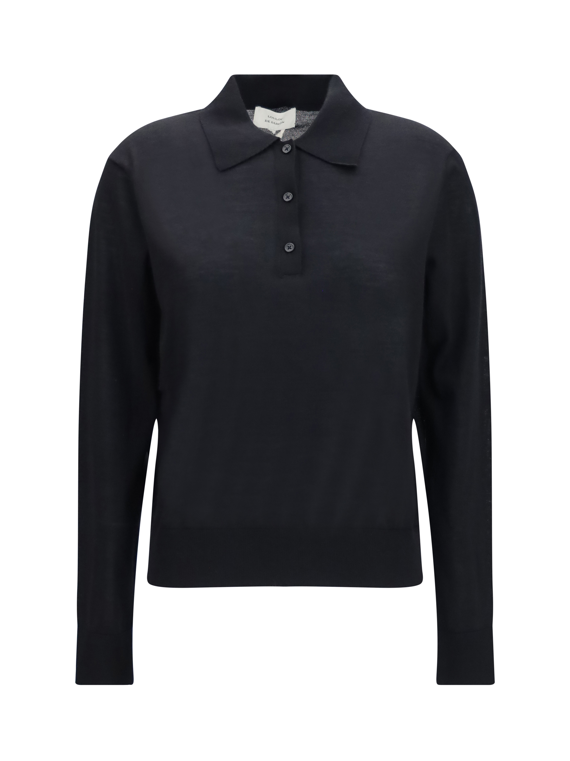 Miles long-sleeve fine-knit Polo
