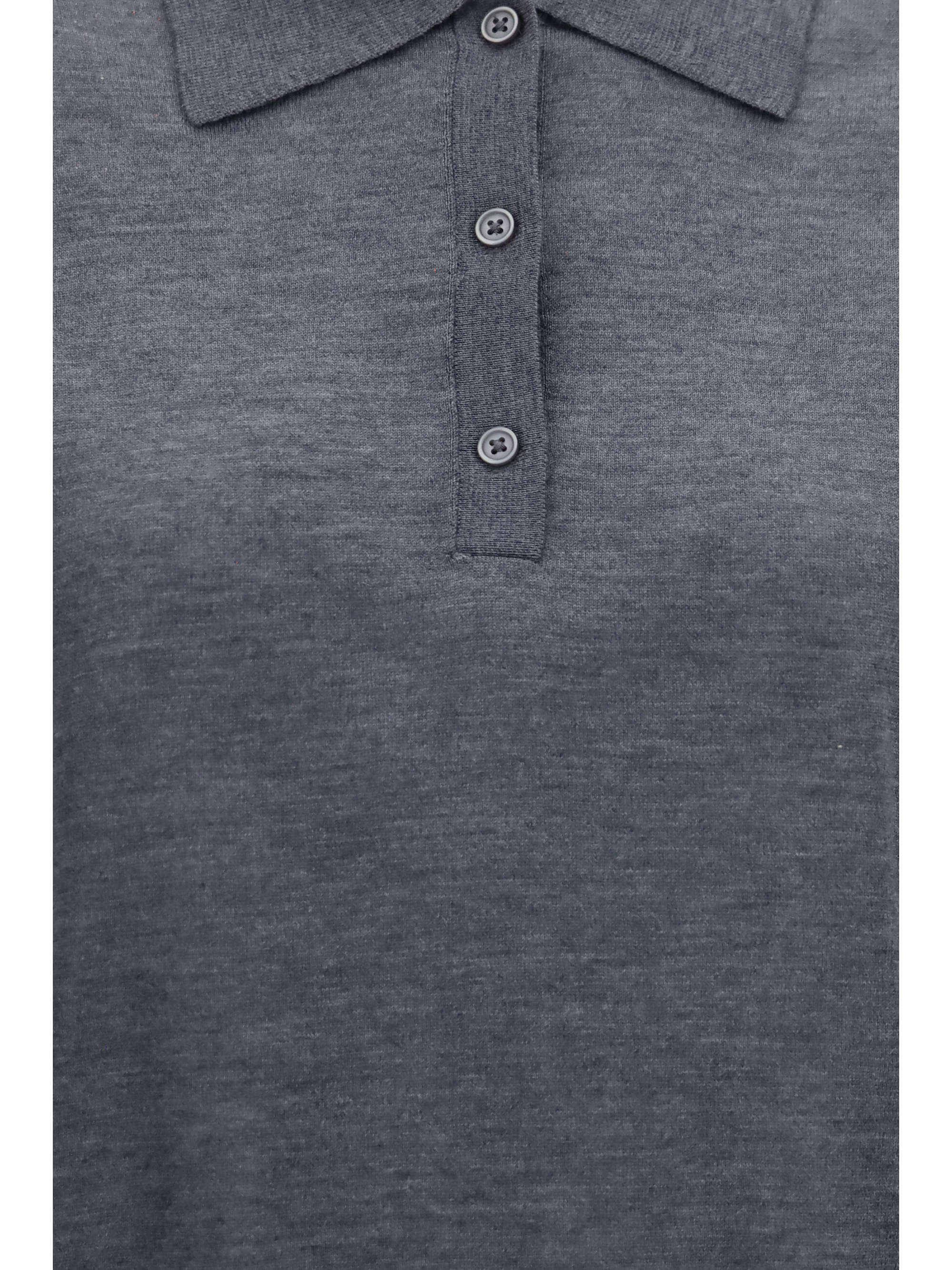 Miles long-sleeve fine-knit Polo