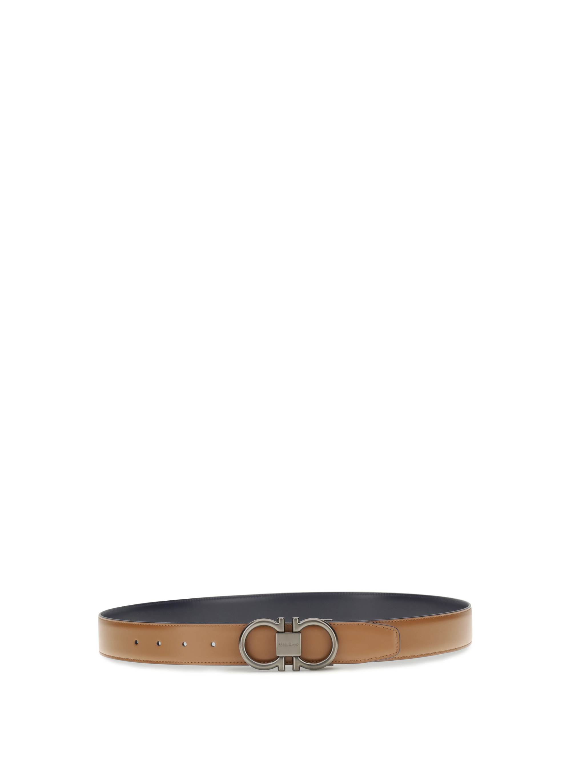 Reversible leather Gancini Belt