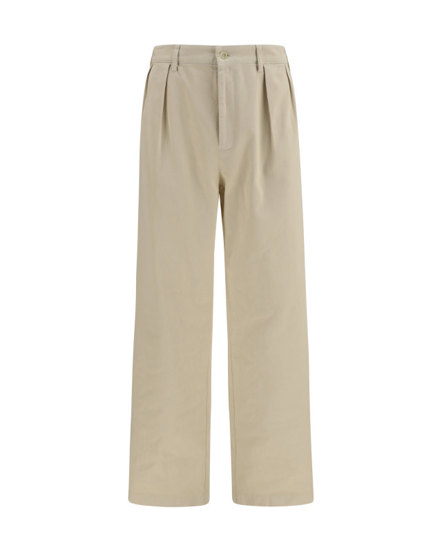 Straight-leg cotton Pants
