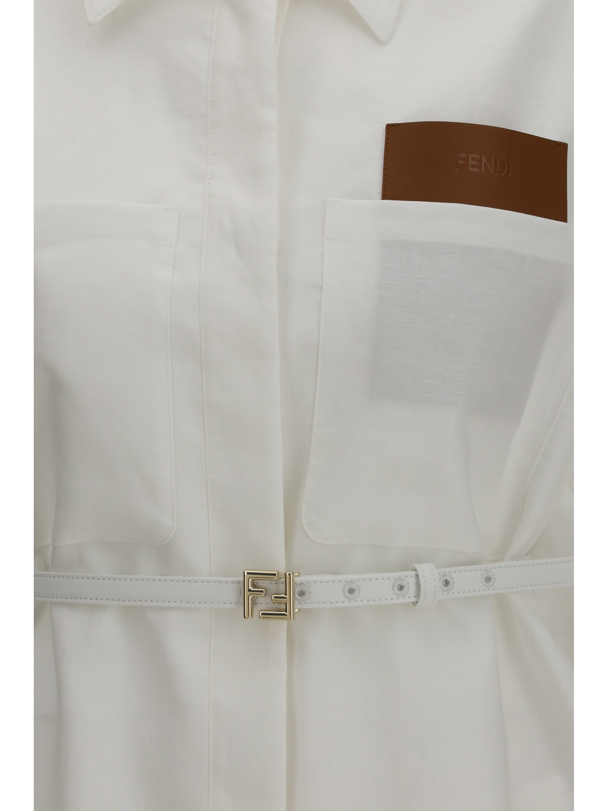 Linen and cotton belted Jacket