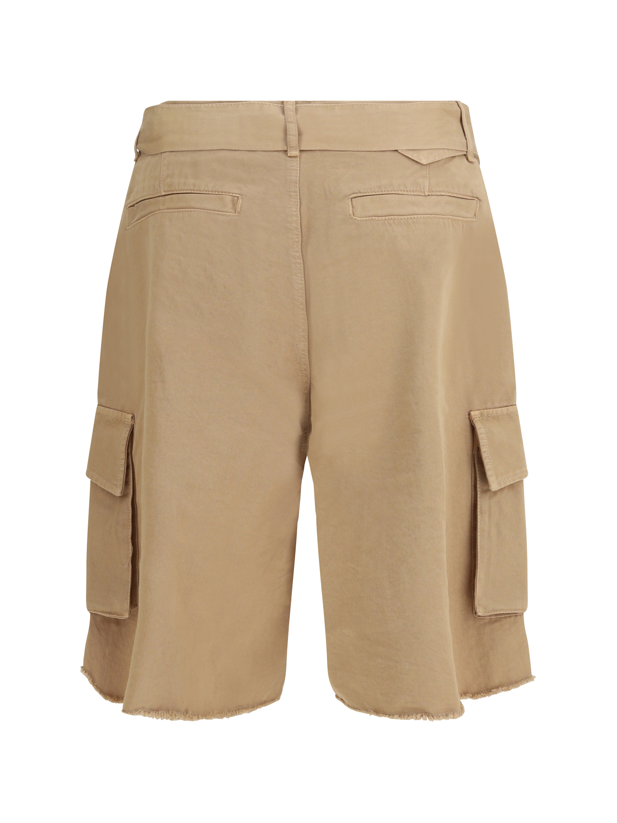 Belted button Cargo Shorts