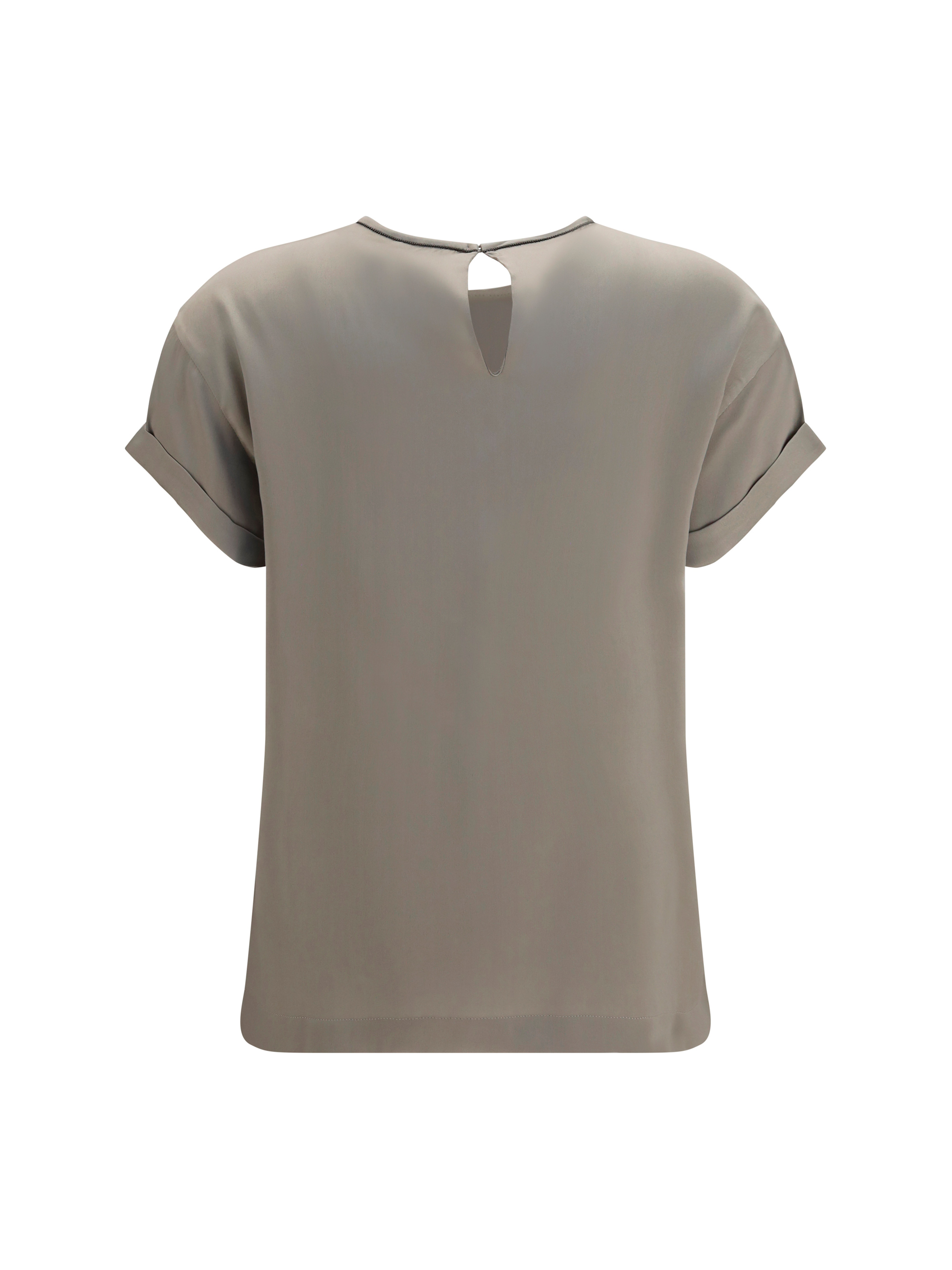 Silk Blouse with monili chain