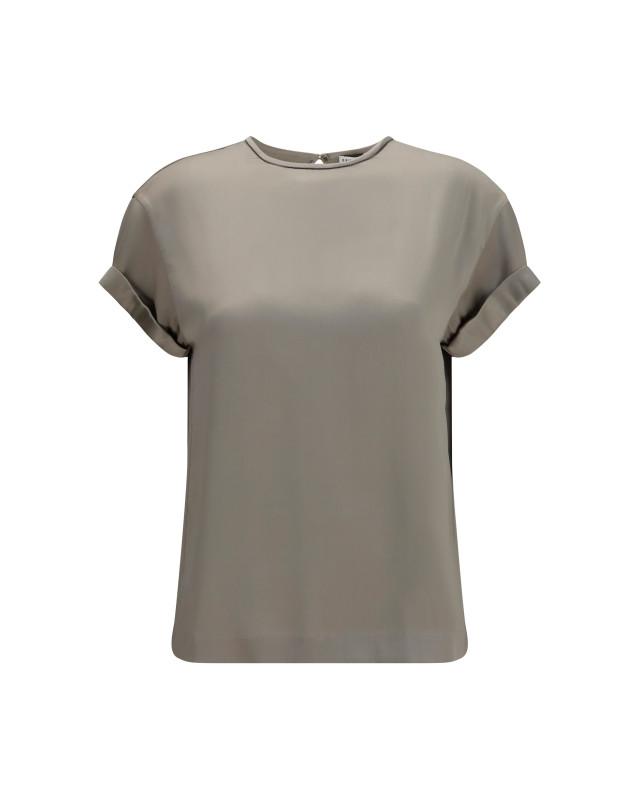 Silk Blouse with monili chain