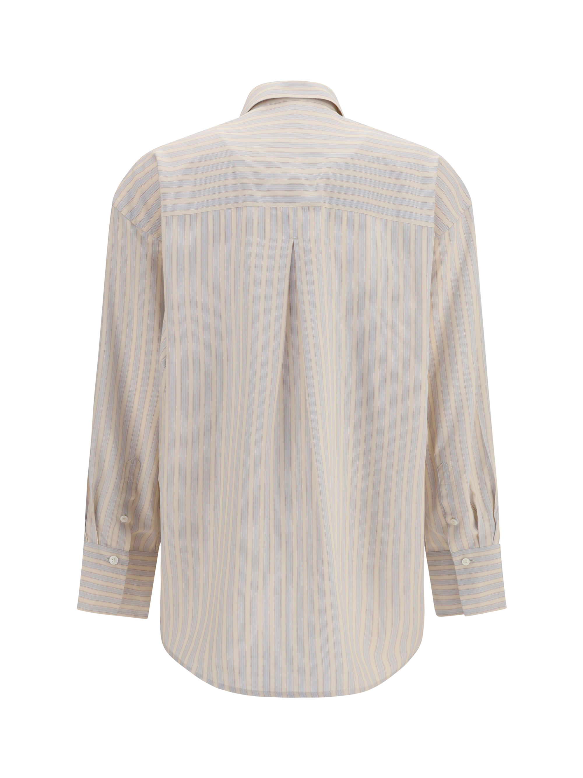 Oversized striped Shirt in cotton