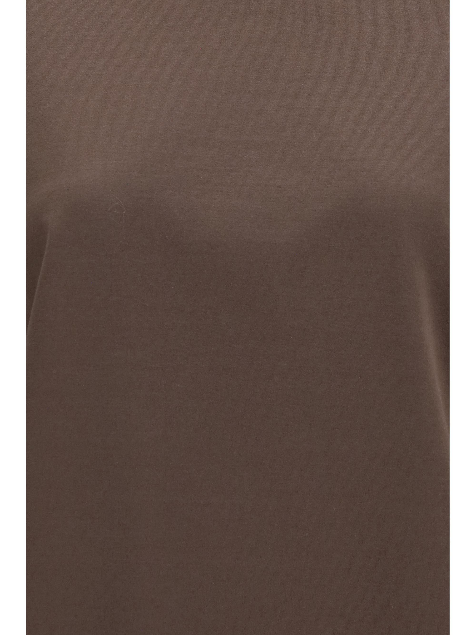 Cotton T-shirt with sheer sleeves and side panels