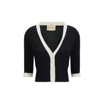 Bicolor v-neck Cardigan
