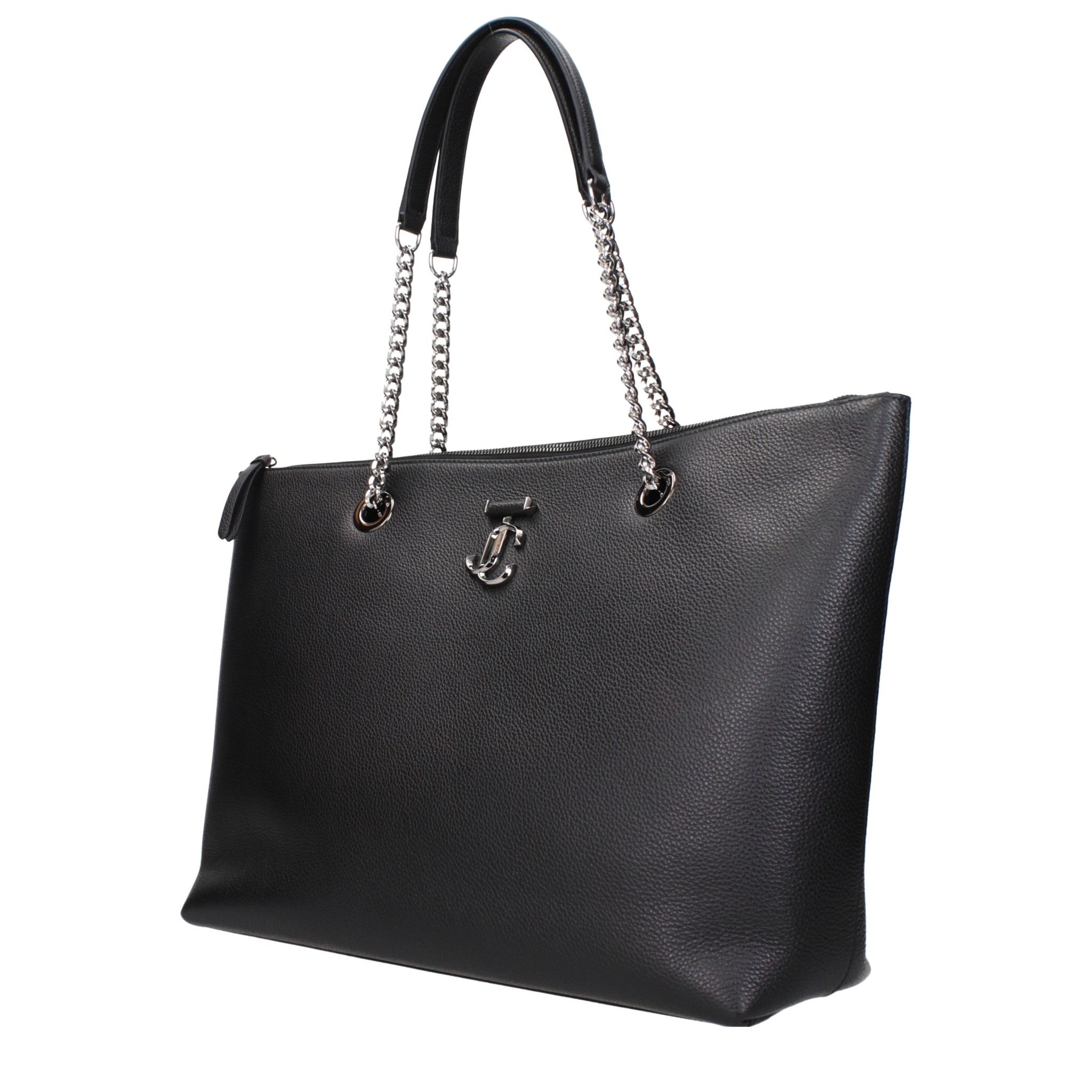 [Jimmy Choo] Tote bag SS25 JCBALYASLOGLTBLACKGUNMETAL