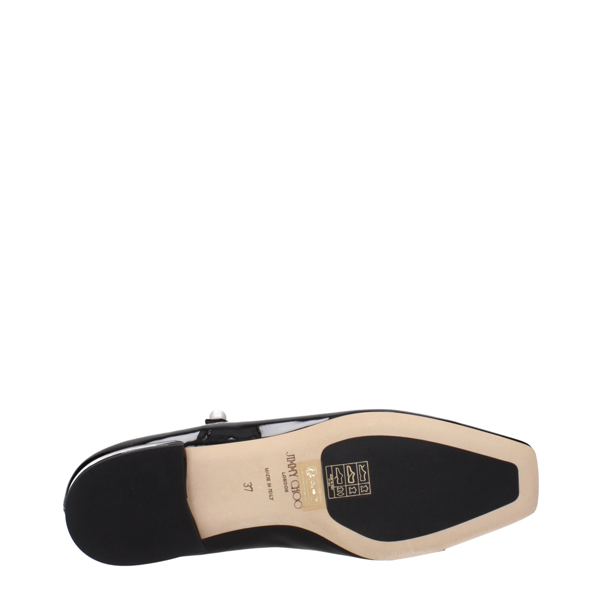 [Jimmy Choo] Flat shoes SS25 ANYAFLATOPATBLACK