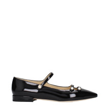 [Jimmy Choo] Flat shoes SS25 ANYAFLATOPATBLACK