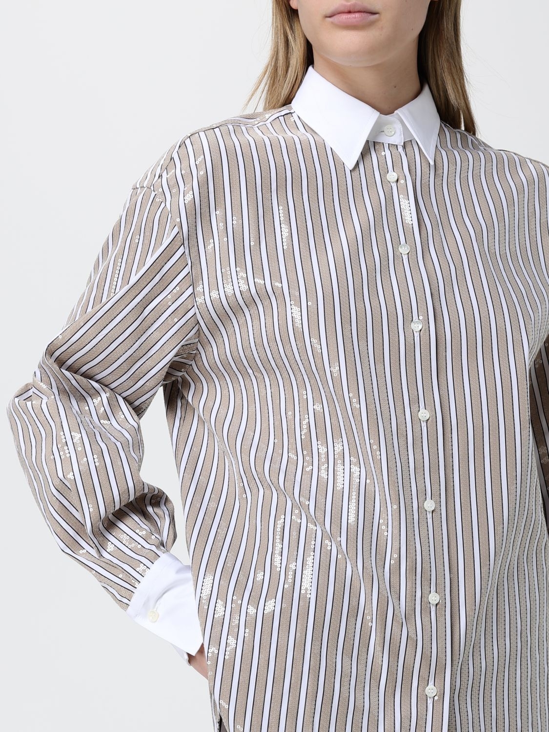 [Brunello Cucinelli] Shirts Long Sleeve SS26 MH749MX306 C002