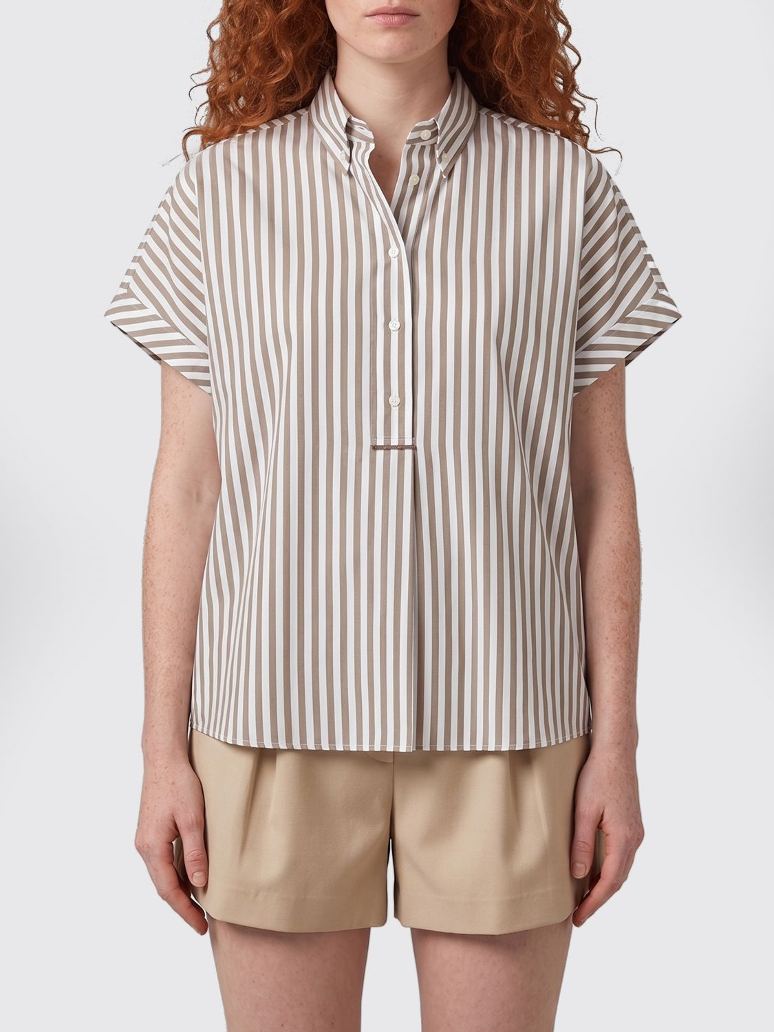 [Brunello Cucinelli] Shirts Short Sleeve SS26 MH744MP205 C024