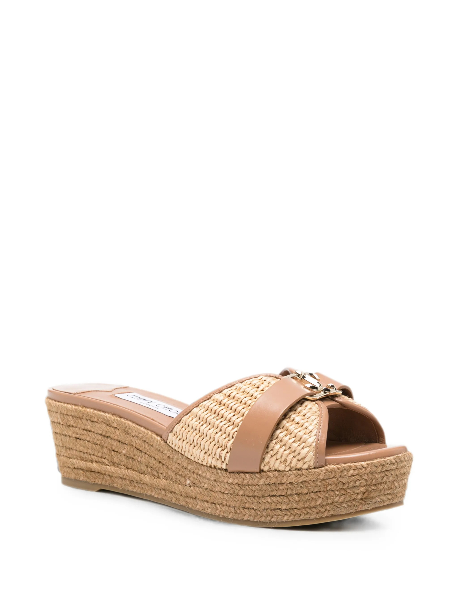 [Jimmy Choo] Sandals FW26 LEDAWEDGE50UKNNATURALTOFFEE
