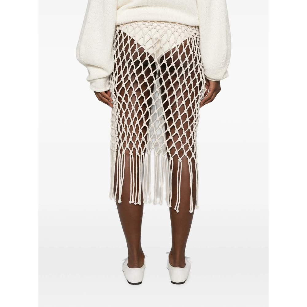 [THE FRANKIE SHOP] Skirt FW26 TROPEA  ECRU