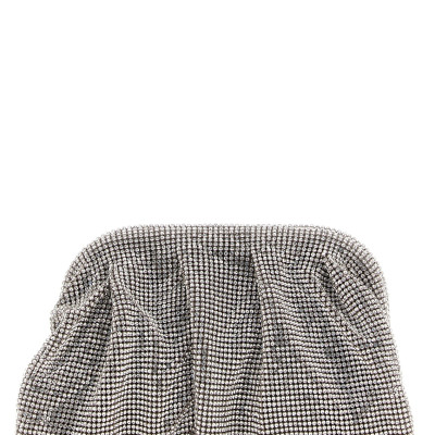 [Benedetta Bruzziches] Clutch bag FW26 0011019CRYSTALONSILVER
