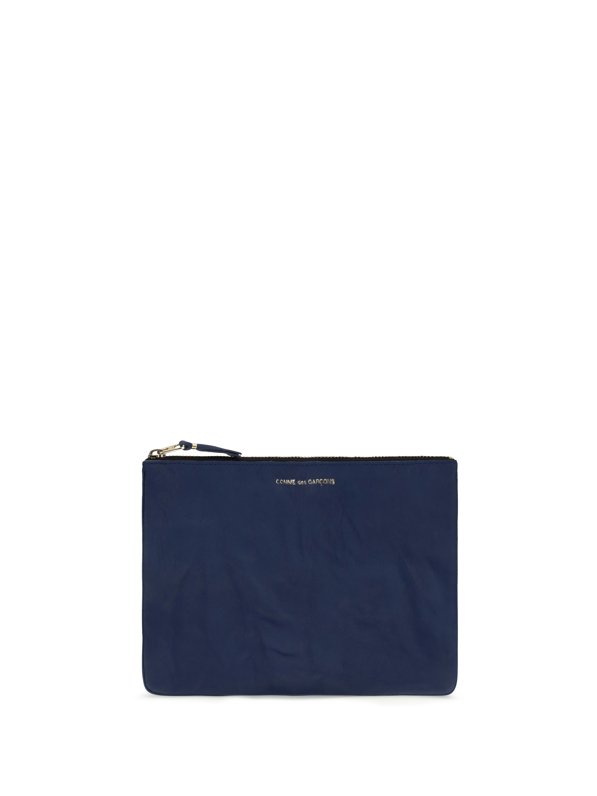 Vintage-effect leather Pouch