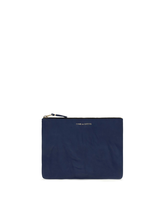 Vintage-effect leather Pouch