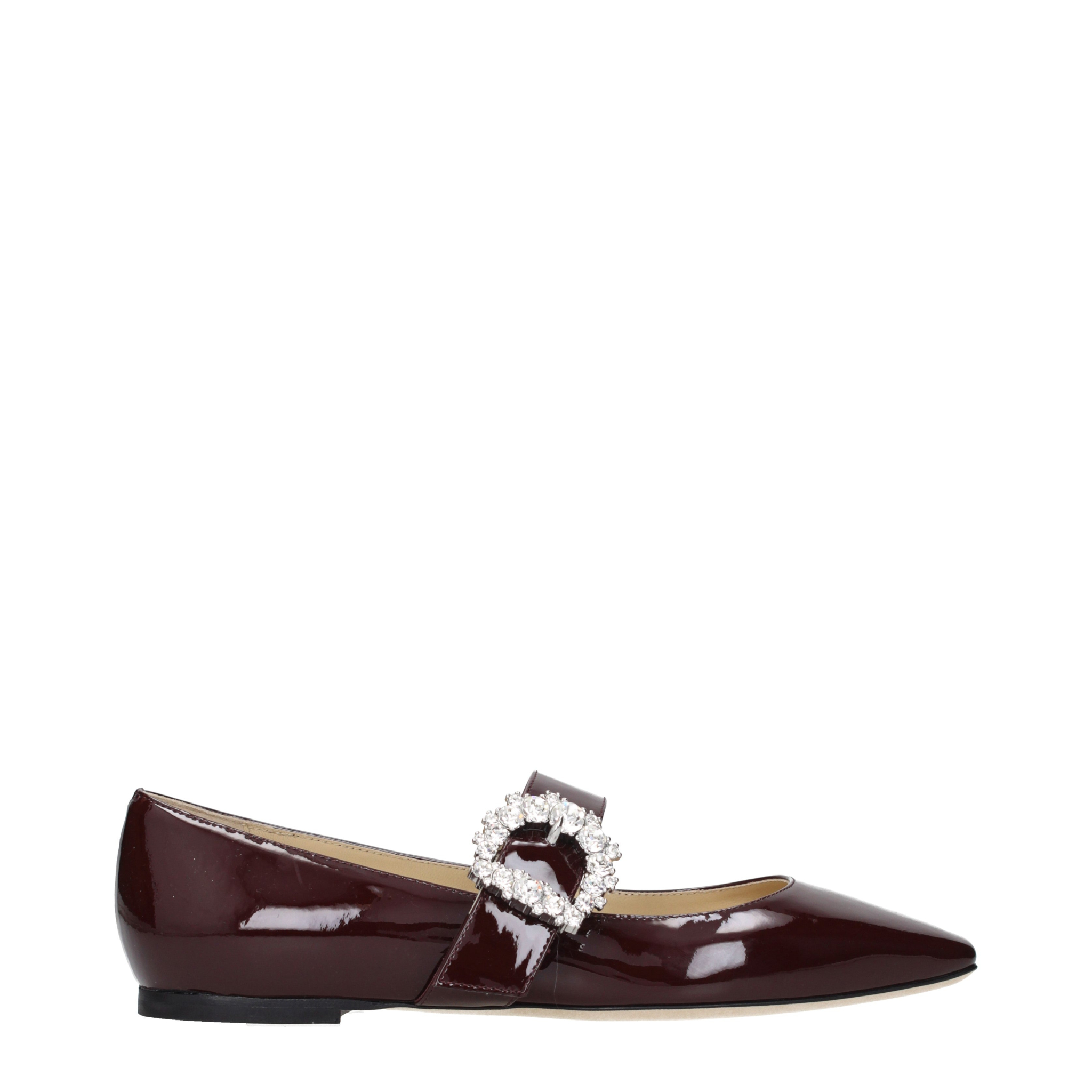 [Jimmy Choo] Flat shoes SS25 CHERIBALLERINAOPATBURGUNDY