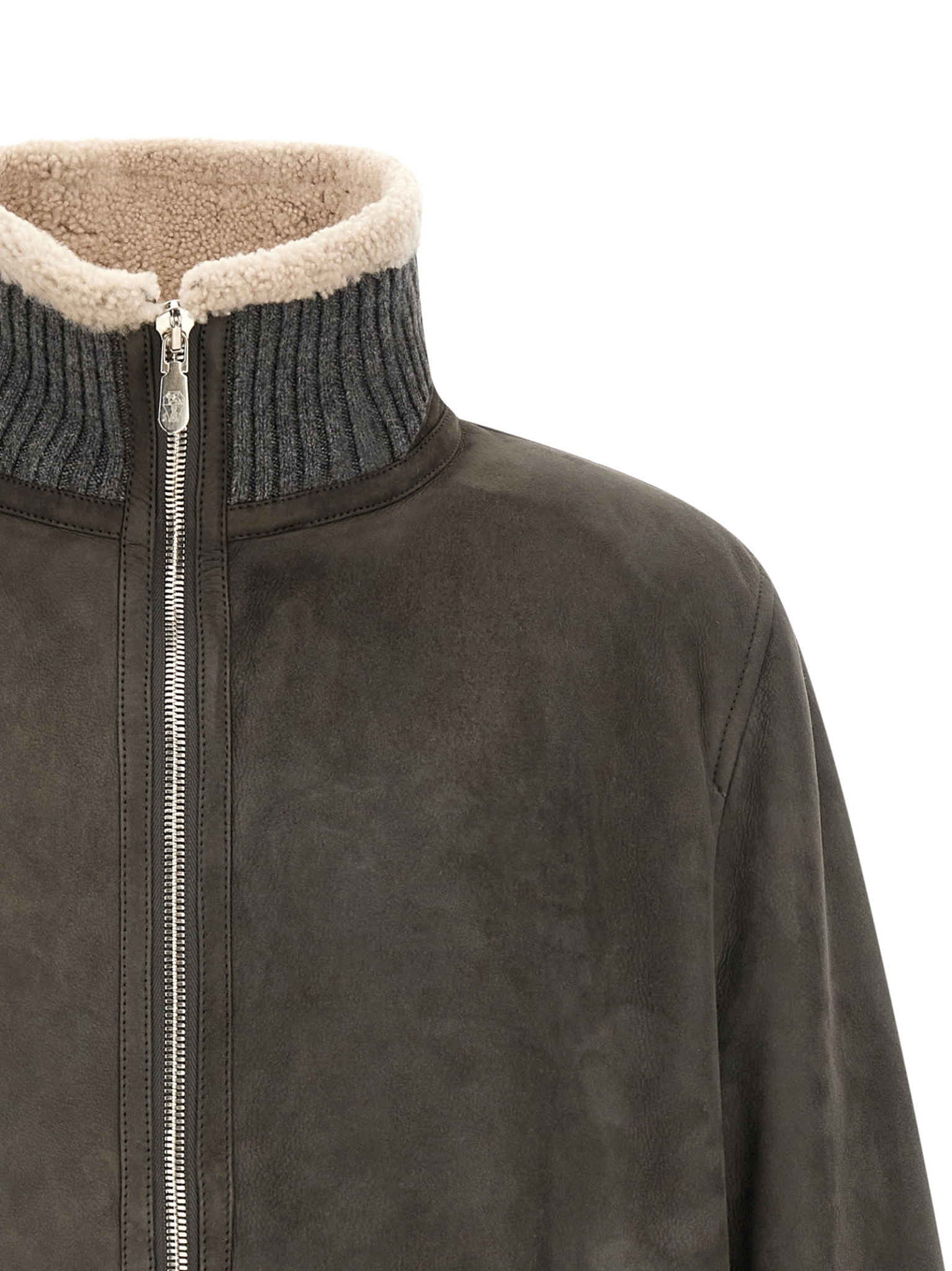 [Brunello Cucinelli] Leather Jacket FW26 MPMCU1737C9873