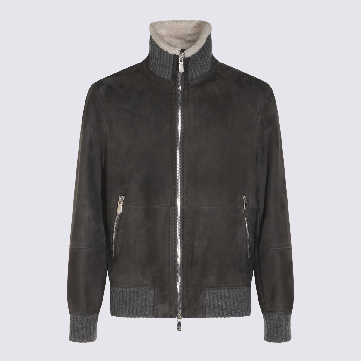 [Brunello Cucinelli] Leather Jacket FW26 MPMCU1737C9873