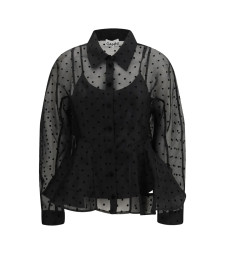 [GANNI] Shirts Long Sleeve SS26 A1040083099
