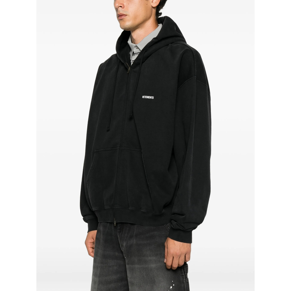 [Vetements] Hoodie FW26 MH27ZU141B  BKWHI