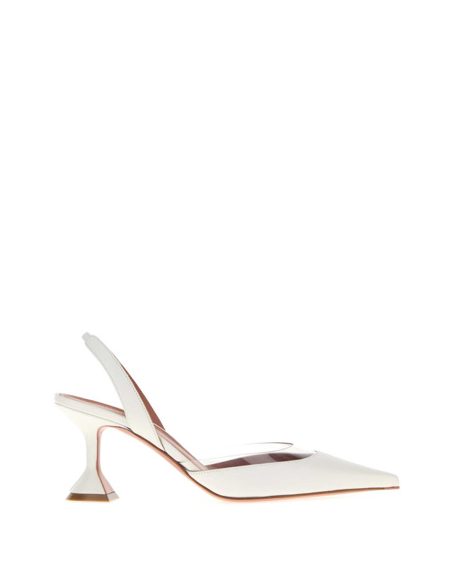 [Amina Muaddi] Sandals SS26 LARASLING70 WHITRA