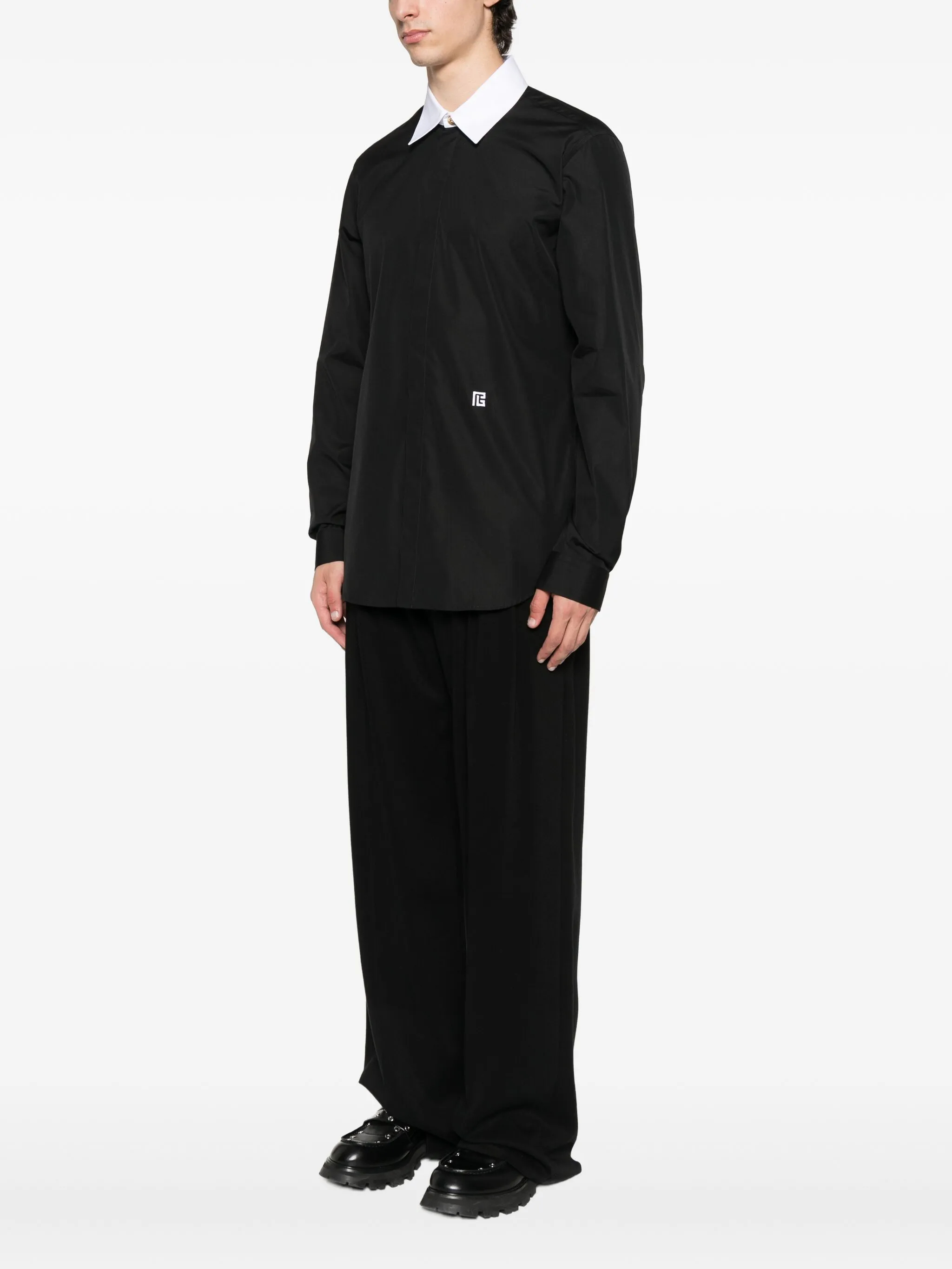 [BALMAIN PARIS] Shirts Long Sleeve FW26 FH1HS462 CE48
