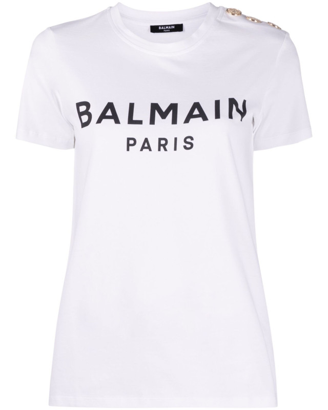 [BALMAIN PARIS] T-shirts Short Sleeve FW26 BF1EF005 BB02