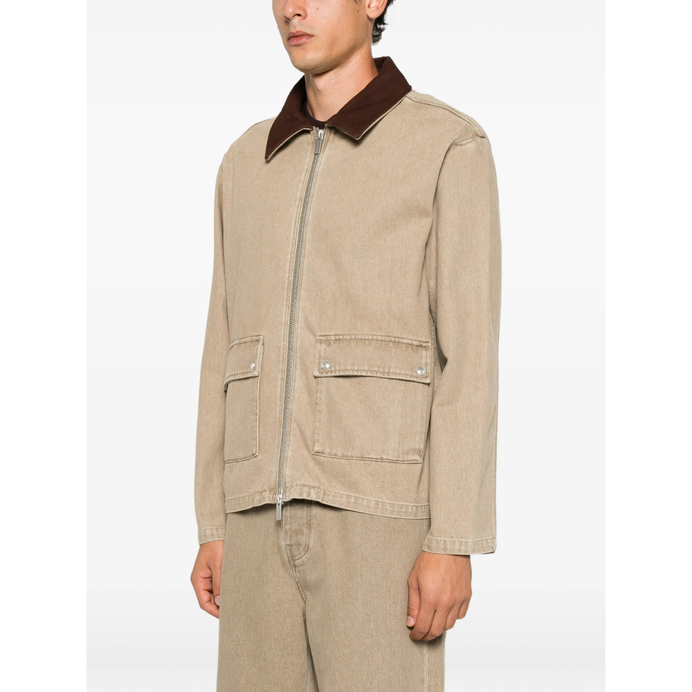 [DROLE DE MONSIEUR] Denim jacket FW26 L-JT258 CO307 KAKI