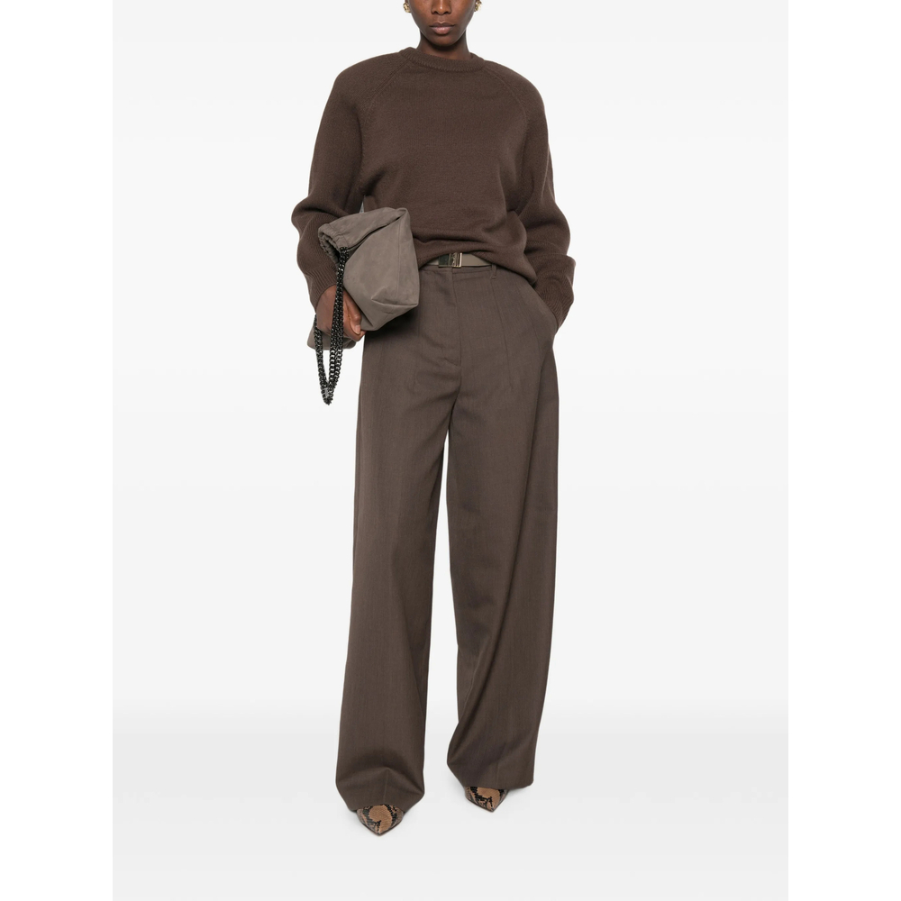 [THE FRANKIE SHOP] Knitwear FW26 LINA  BROWN