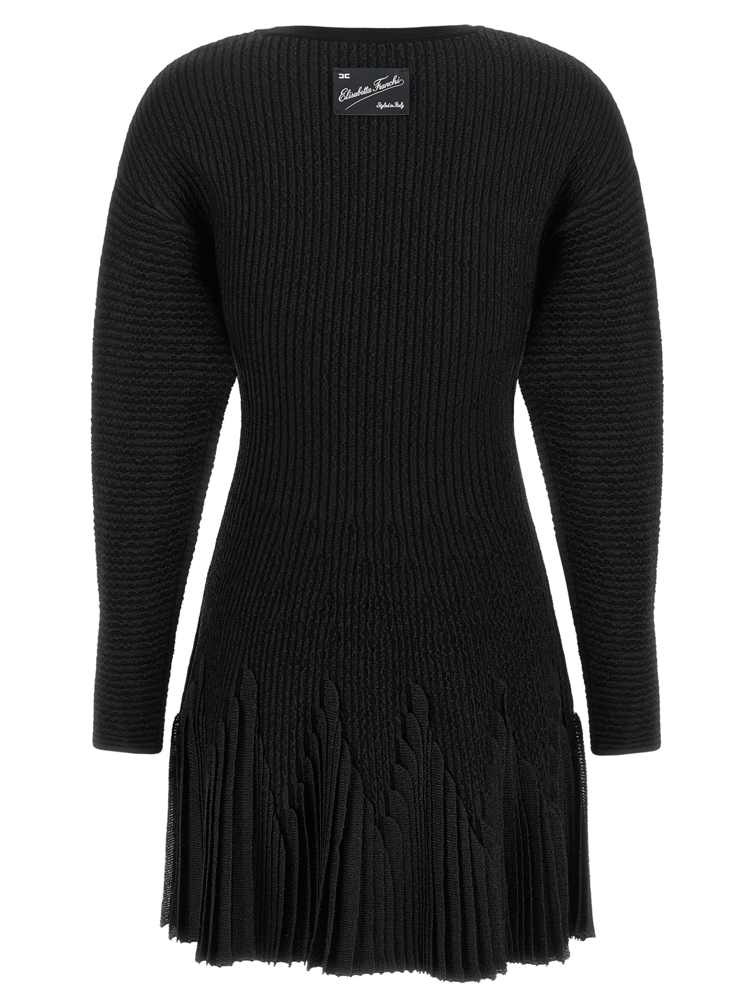[ELISABETTA FRANCHI] Long sleeve dress FW26 AM12S66E2110