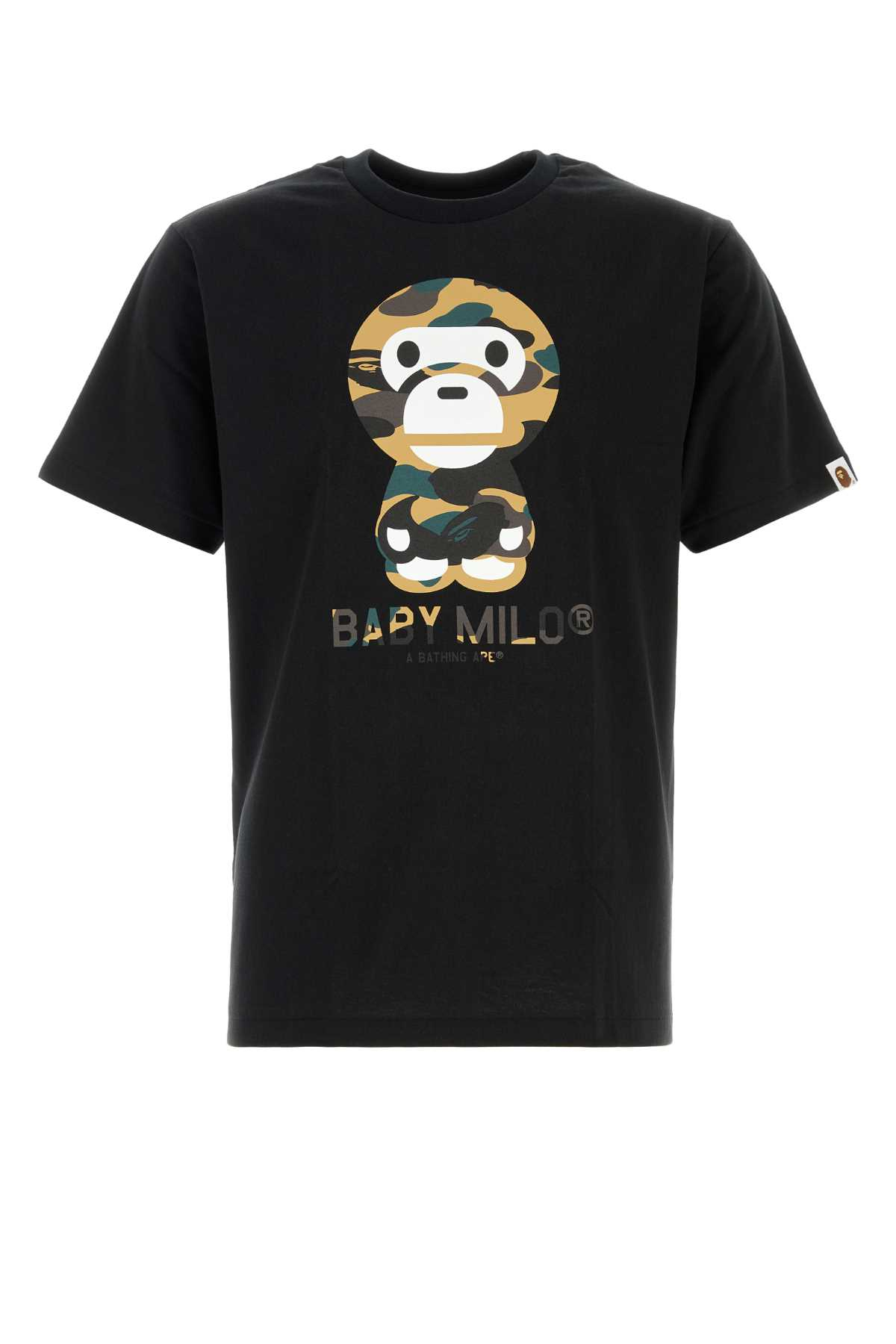 [BAPE] T-shirts Short Sleeve FW26 002TEM301006M BLACKXYELLOW