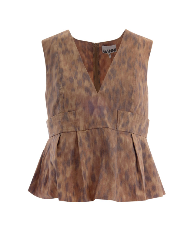 [GANNI] T-shirts Sleeveless SS26 A1040272ZZT