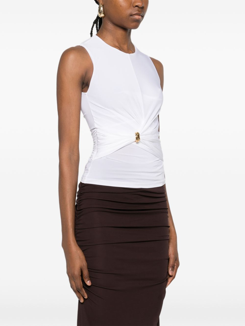 [ELISABETTA FRANCHI] T-shirts Sleeveless SS26 TO03761E2360