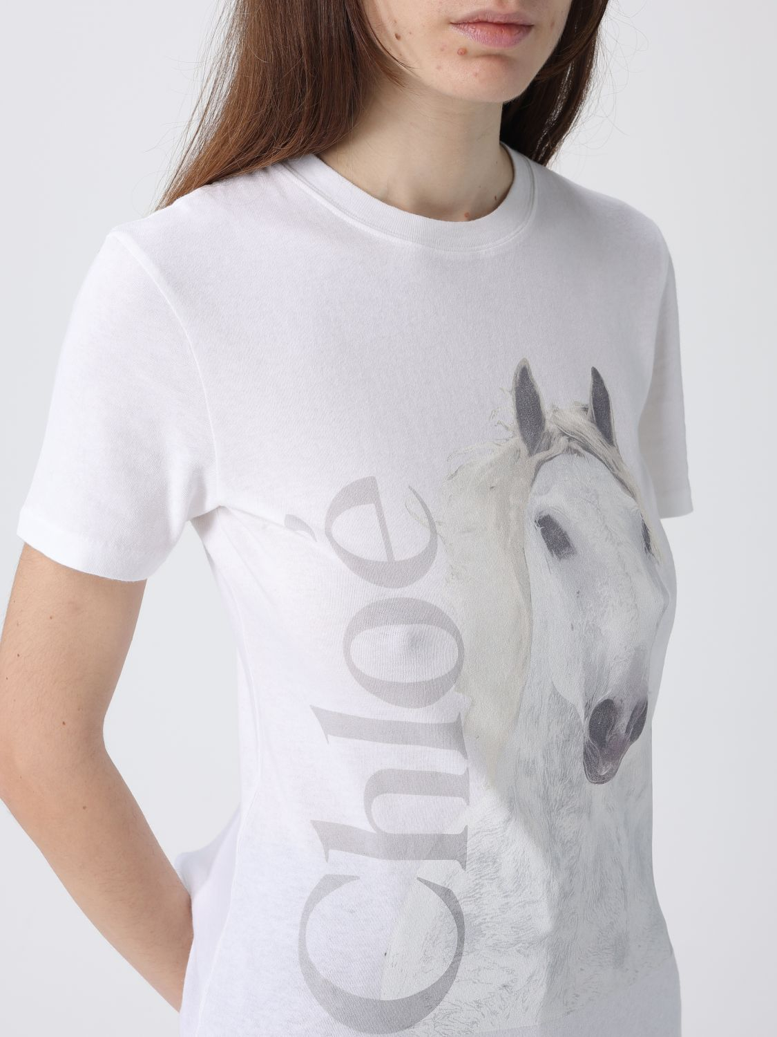 [Chloe] T-shirts Short Sleeve SS26 CH26SJH11802 101