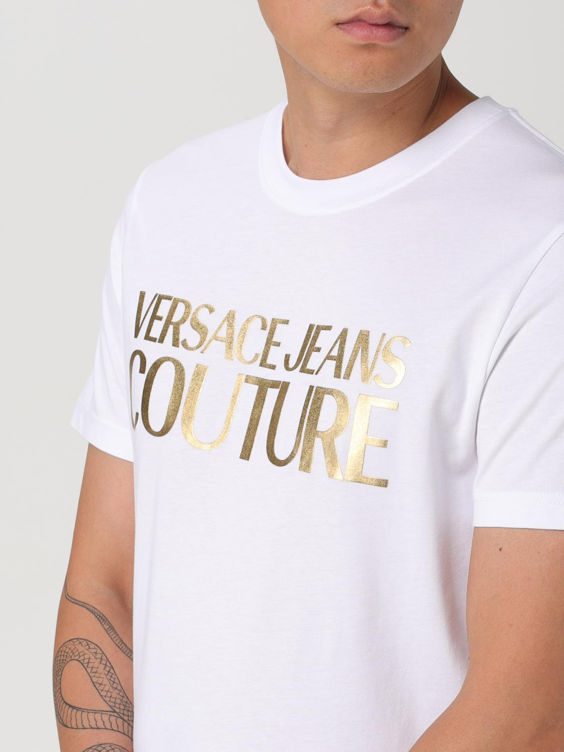 [VERSACE JEANS COUTURE] T-shirts Short Sleeve FW25 77GAHT05CJ00T G03