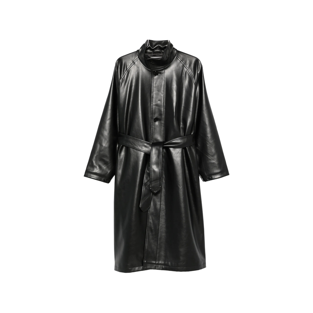 [THE FRANKIE SHOP] Leather Jacket FW26 CALEN  BLACK