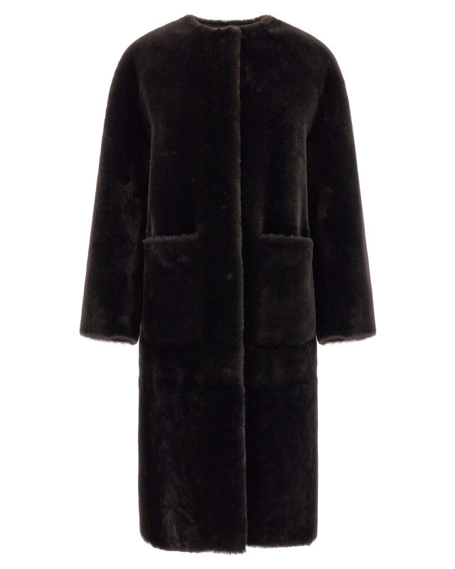 [Blancha] Fur Jacket FW26 26106300CIOCCOLATO